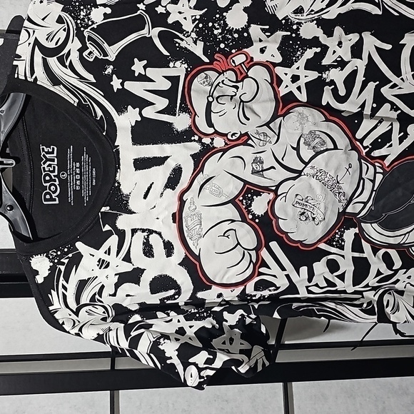 Popeye Beast Mode Graphic Tee Shirt Large - Picture 2 of 8